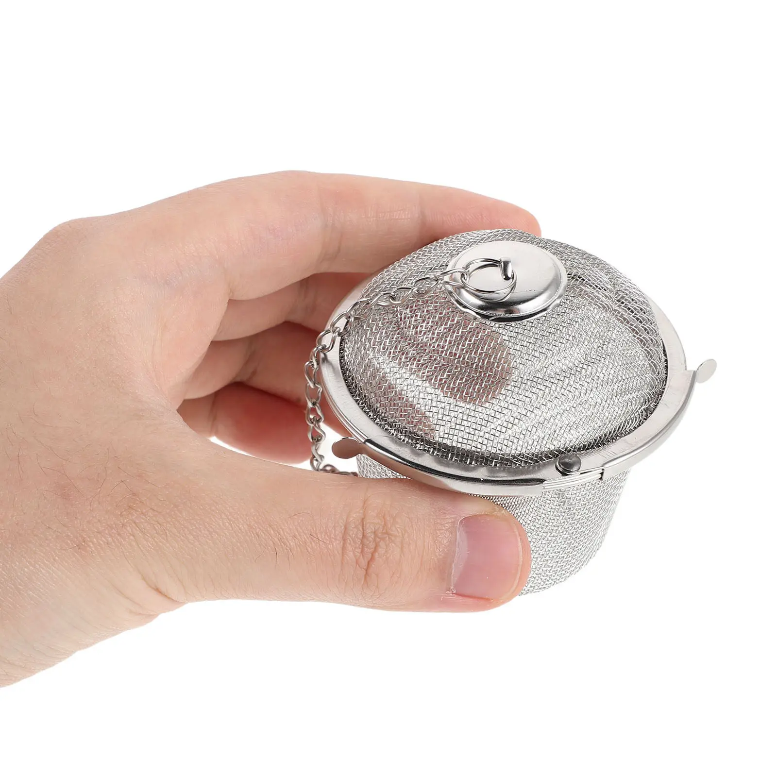 3Pcs Stainless Steel Ultrasonic Cleaner Basket Mini Jewelry Mesh Holder Jewelry Steam Cleaner Spice Mesh Ball Infuser 6.5cm
