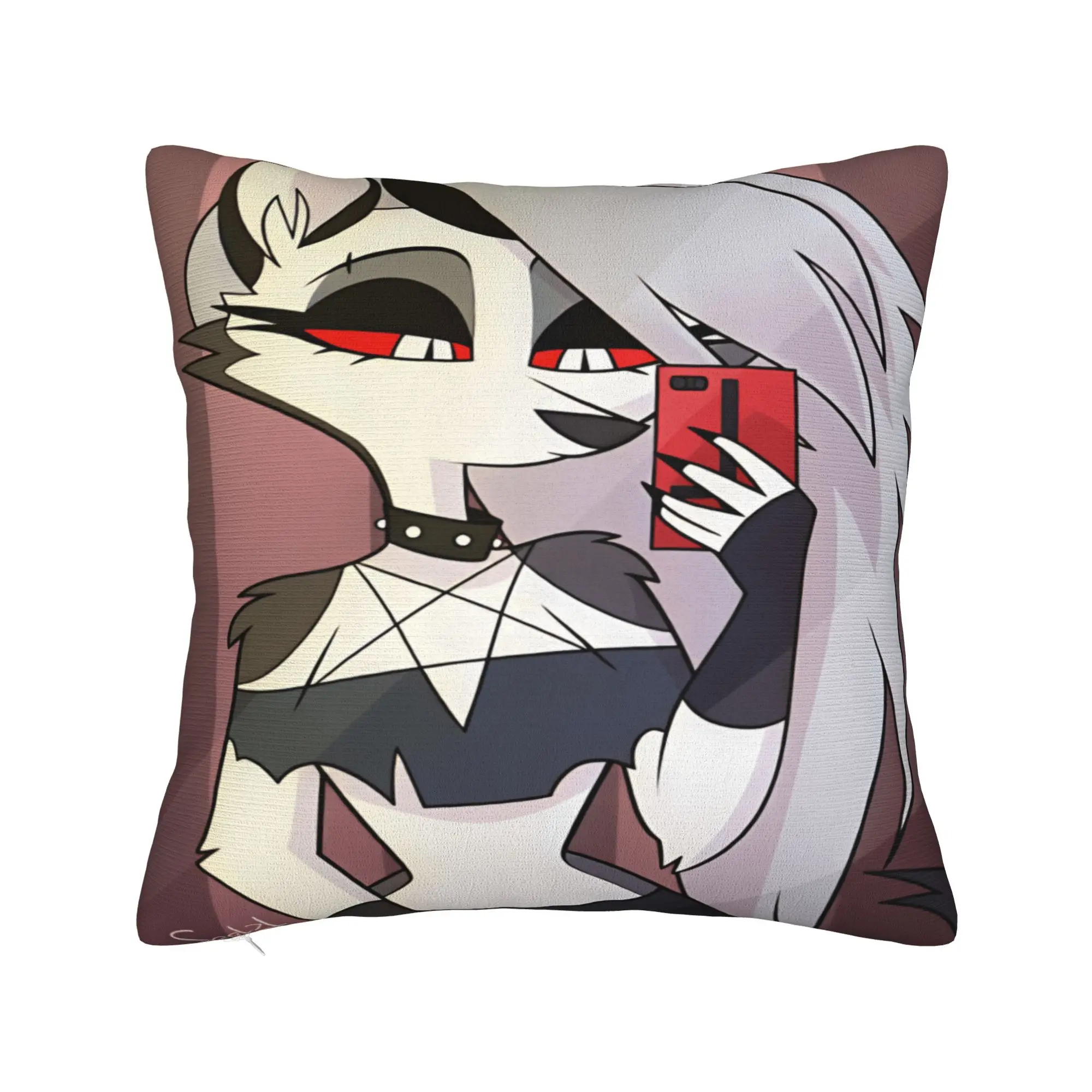 Helluva Boss Loona Pillow Case  Comfy Pillow Cover Funny Pillowcases For Chair Sofa Home Decor