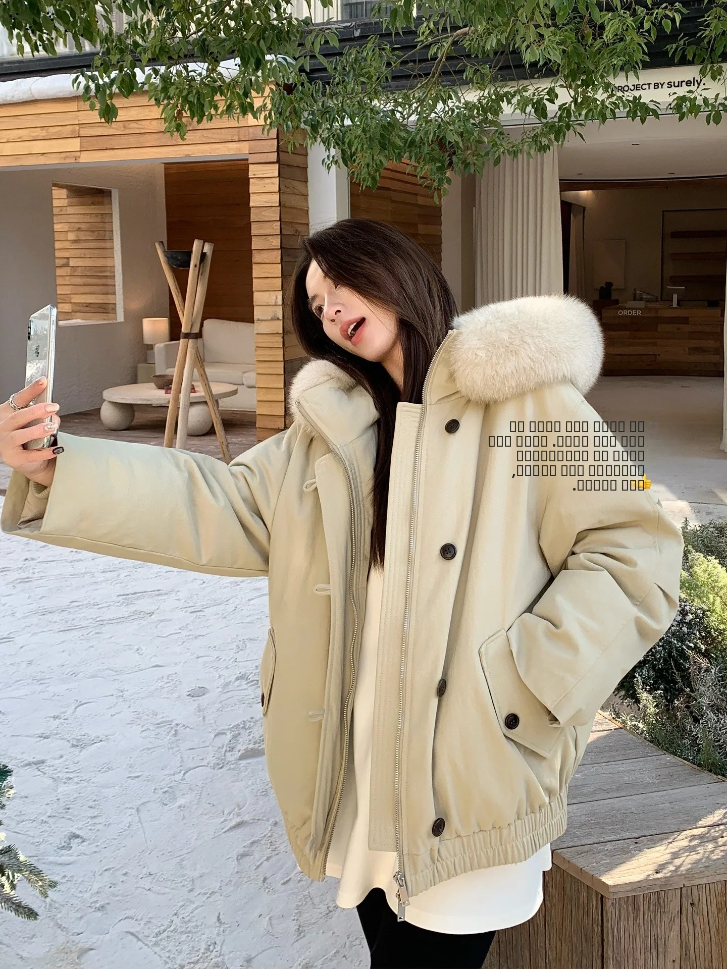 

Женская утепленная парка TWINS с меховым воротником, 90% белый гусиный пух, с капюшоном, утепленная, повседневная, теплая, удлиненная...