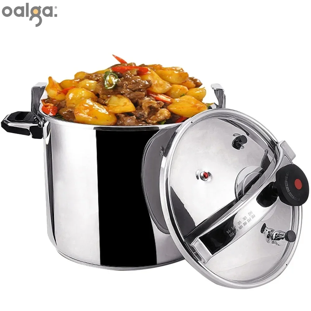 3L-18L Explosion-Proof Commercial Pressure Cooker, Large Capacity, Kitchen Soup Pot, Hotel Restaurant Canteen Autoclave Canner