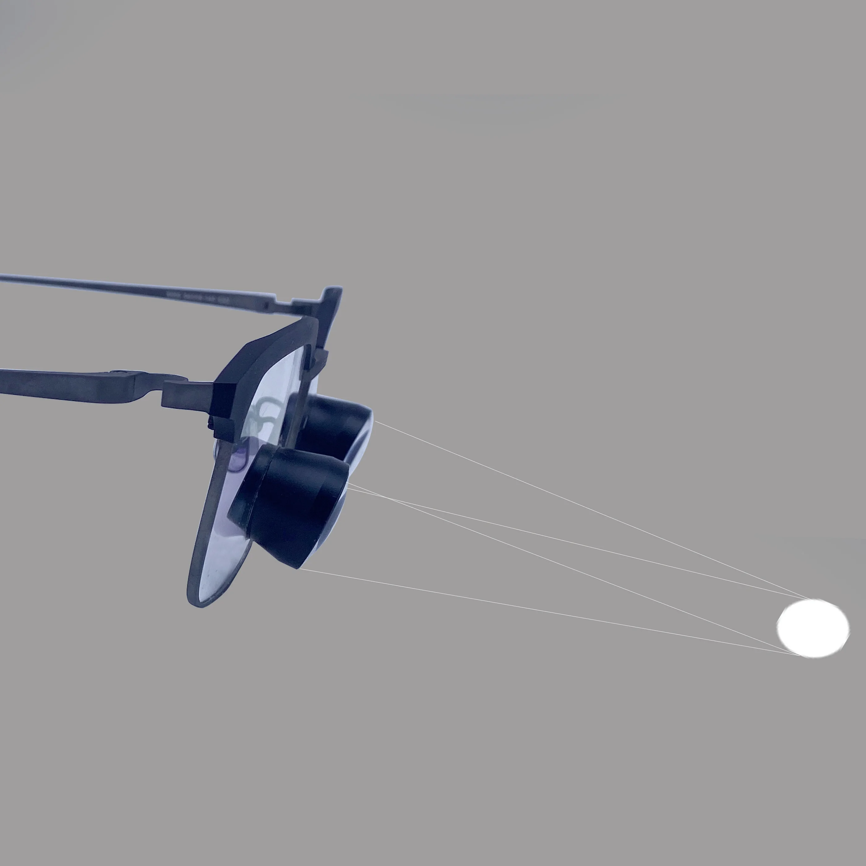 Magnifying Glass Dental Embedded Medical Magnifying Glass, Framed Magnifying Glass, Ultra-light Low-power Magnifying Glass 2.5X