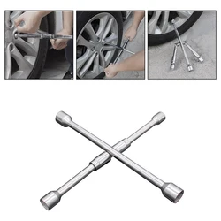 Folding Cross Wrench Car Wheel Repair Tool 17 19 21 23mm Auto Socket Spanner Adjustable Change Nut Tire Lug Remover Hand Tools