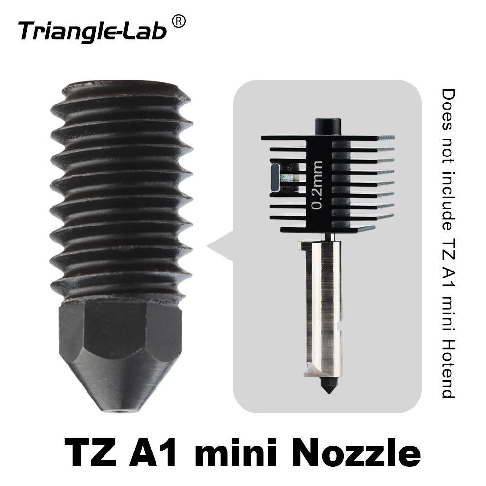 C Trianglelab TZ A1 MINI Hardened Steel nozzle  For Bambu Lab A1 High-speed High-Temperature Printing Tip replaceable