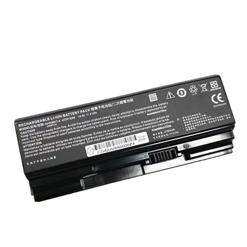 NH50BAT-4 14.6V 41Wh Laptop Battery for Clevo NH58RCQ 6-87-NH50S-41C00 NH58RCQ NH50ED T58 T58-VB2 T3TI Z7-CT5NA