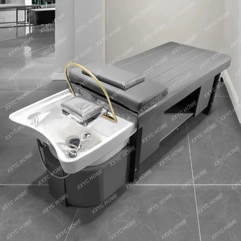 

Japanese Head Spa Beds Shower Head Massage Minimalistic Shampo Chair Luxury Sink Therapy Shampouineuse Salon Equipment MQ50XF