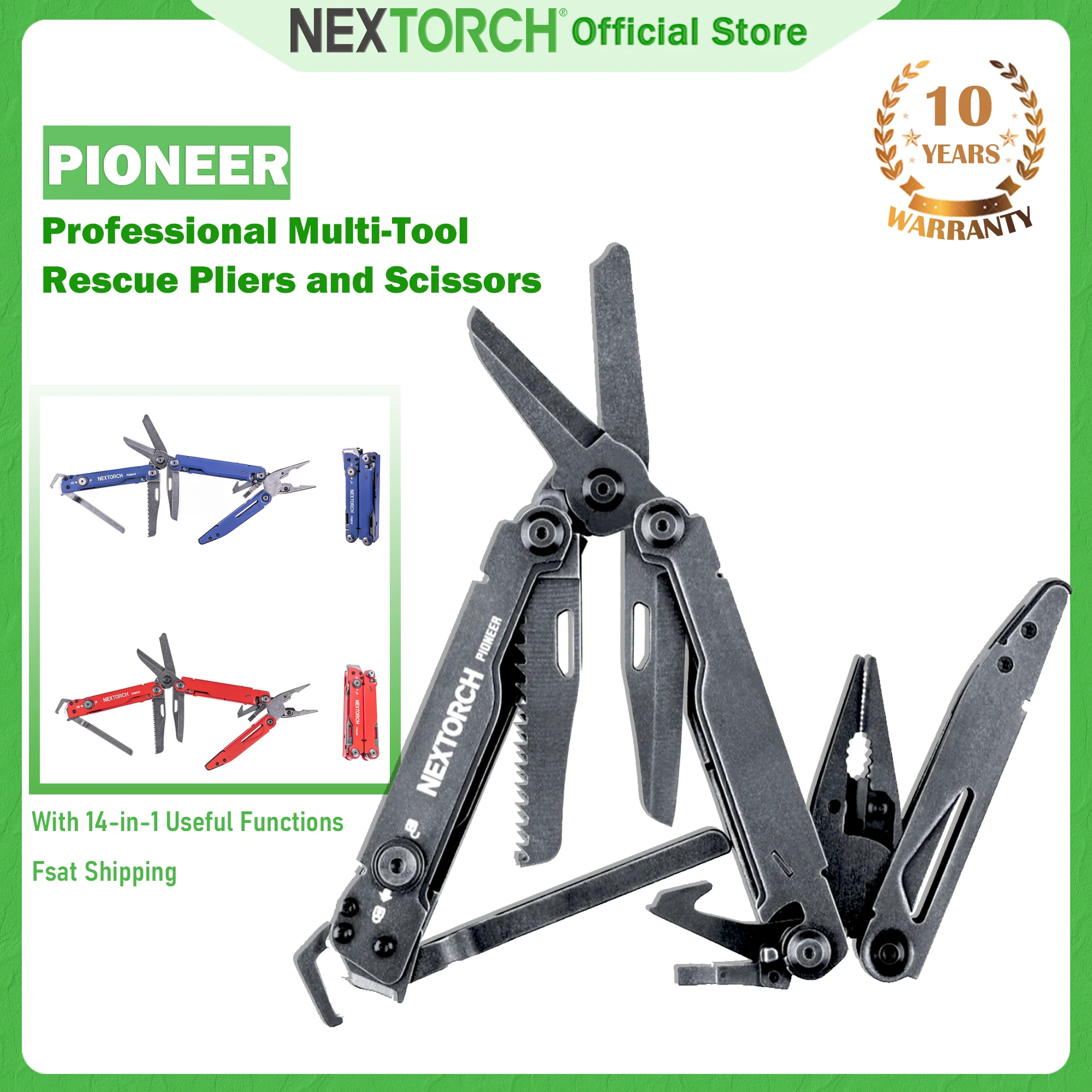 Nextorch pioneer-多機能ツール、折りたたみペンチ、ナイフマルチ
