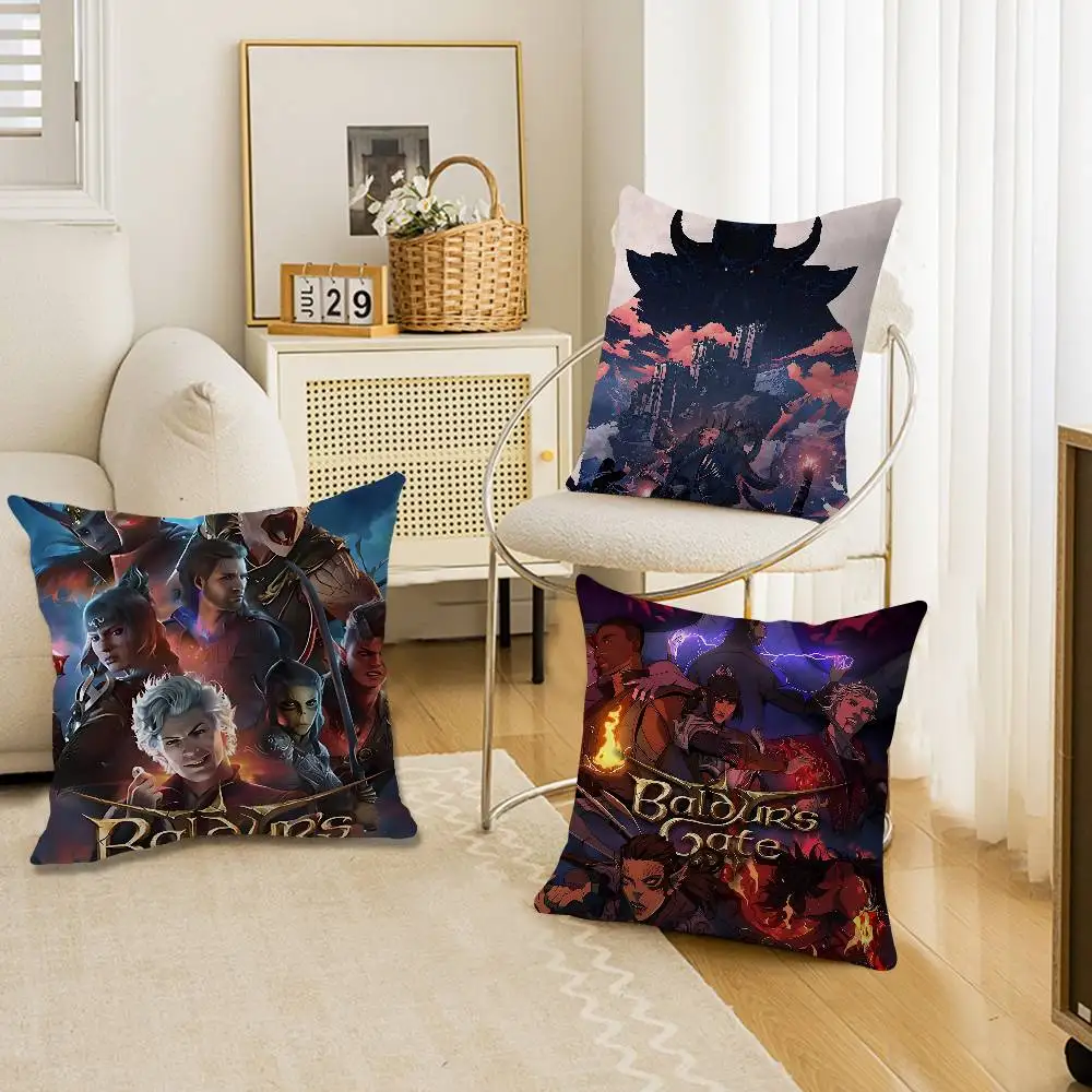 

B- Baldur S Gate 3 Game Pillowcases Home Bedding Decorative Pillow Cover Wedding Super Soft Pillow Case