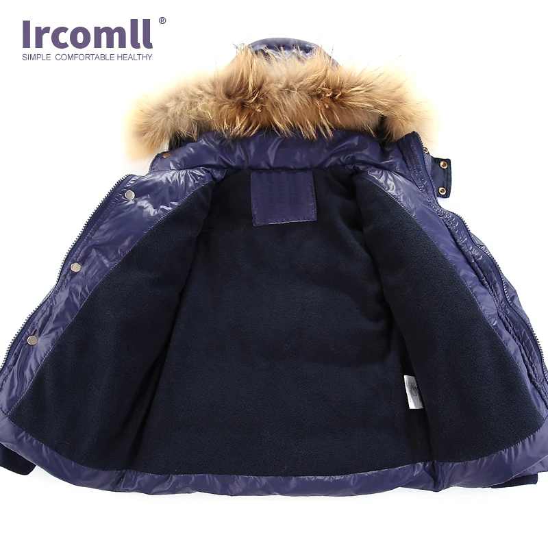 Ircomll Hight Quality Winter Child Clothing Sets Thick Cotton Down Kid Outwear Windproof Children Clothes Snow Wear ToddleSki Su