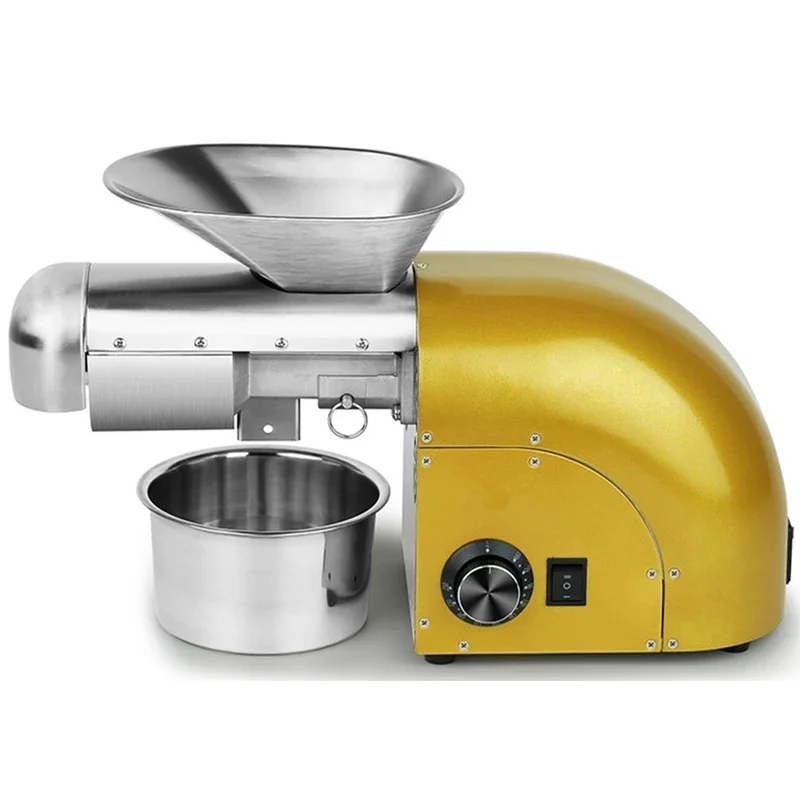 Volautomatische huishoudelijke oliepers 1250W roestvrij staal tot 95% uitgang Kleine oliepers Commerciële oliepers