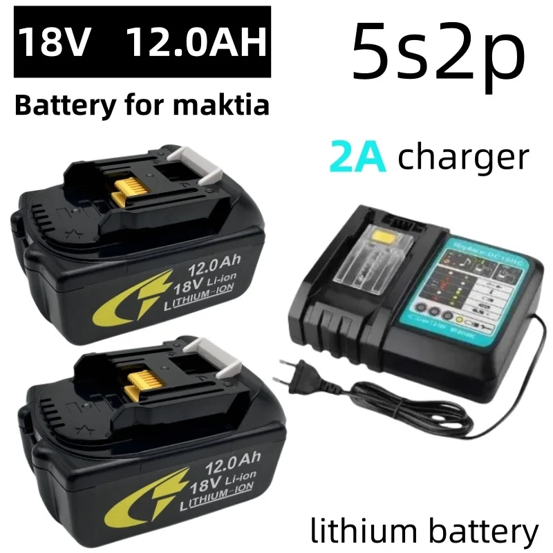 

BL1860 Rechargeable Battery Li-ion 18V 12000mAh for Makita BL1840 BL1850 BL1830 BL1860B LXT400 Power for makita 18vTool Battery