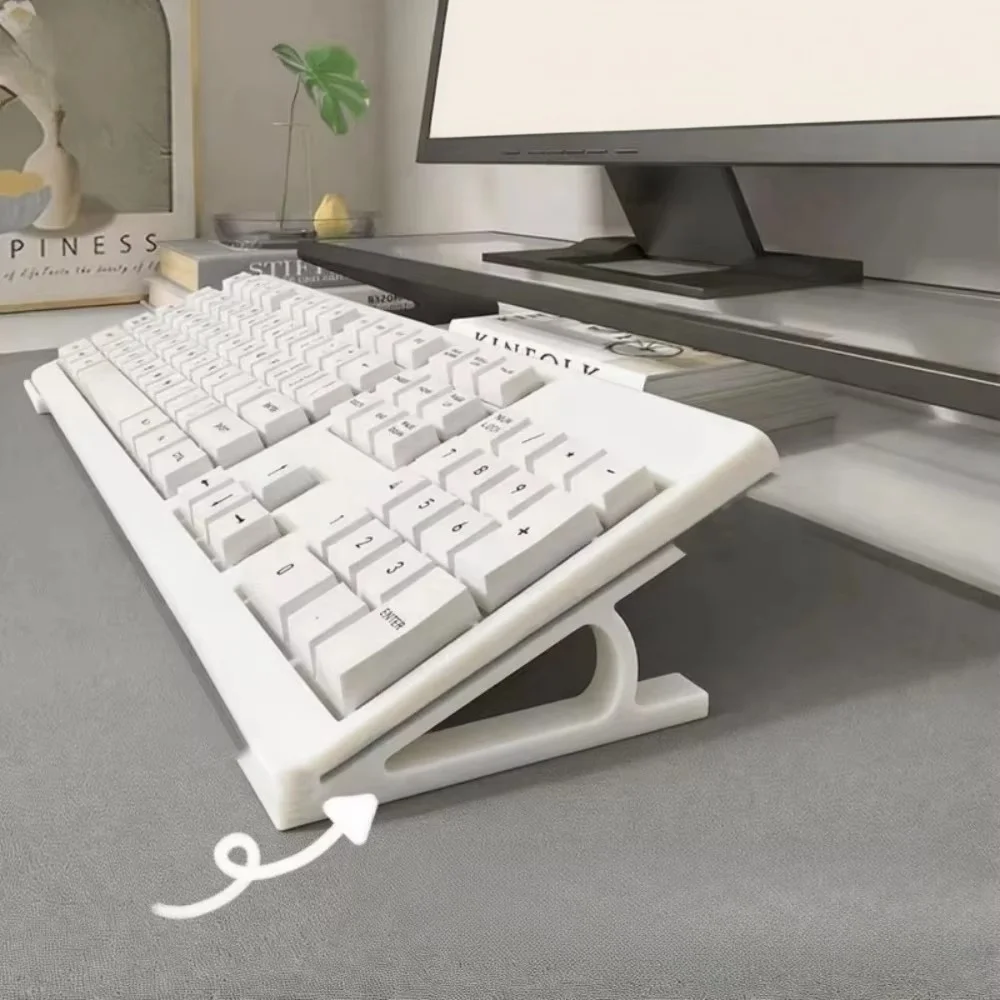 2pc Ergonomic Keyboard Riser For Office Gaming Setup Keyboard Stand Non-Slip Universal Stand With Multi-Color Perfect