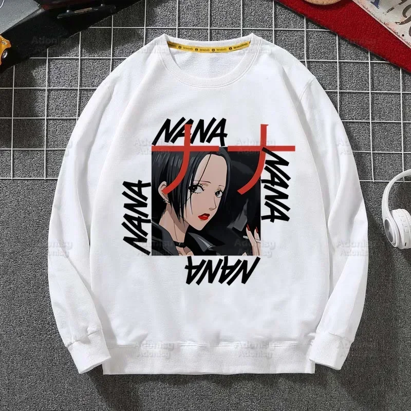 Black Stones NANA Osaki Ren Honjo Hoodie Sweatshirts Men Women Pullover Harajuku Men's Hoodie Streetwear Casual Fashion Clothes