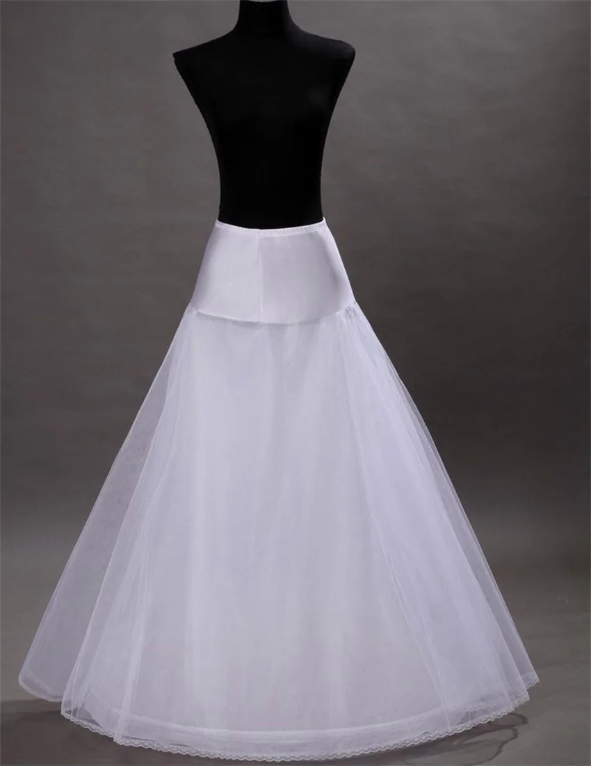 Bridal Slips Wedding Underskirt White Underdress Falda Brautpetticoat Long Crinoline Sottoveste A Line Petticoat Layer