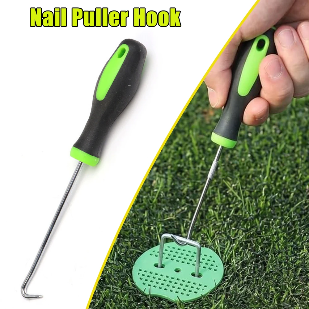 Galvanized Garden Stakes U Shaped Ground Stake Nail Puller Hook For Weed Barrier Fabric Outdoor Sod Stakes Fixing Pins Landscape