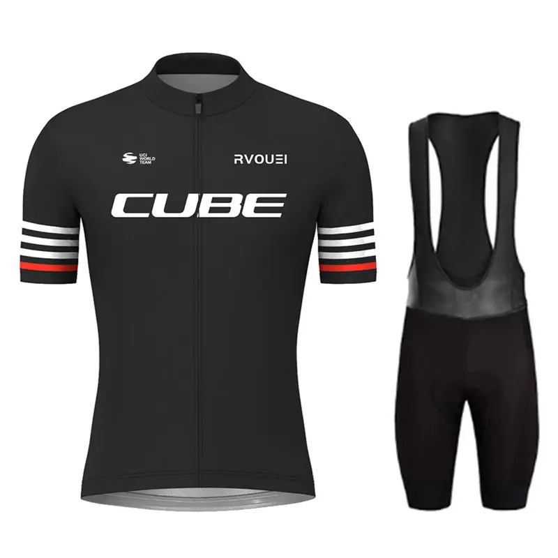 Rvouei Cube Pro Sommer Radfahren Jersey Set Sommer Atmungsaktive Fahrrad männer MTB Fahrrad Kleidung Maillot Ropa Ciclismo Uniform Anzug