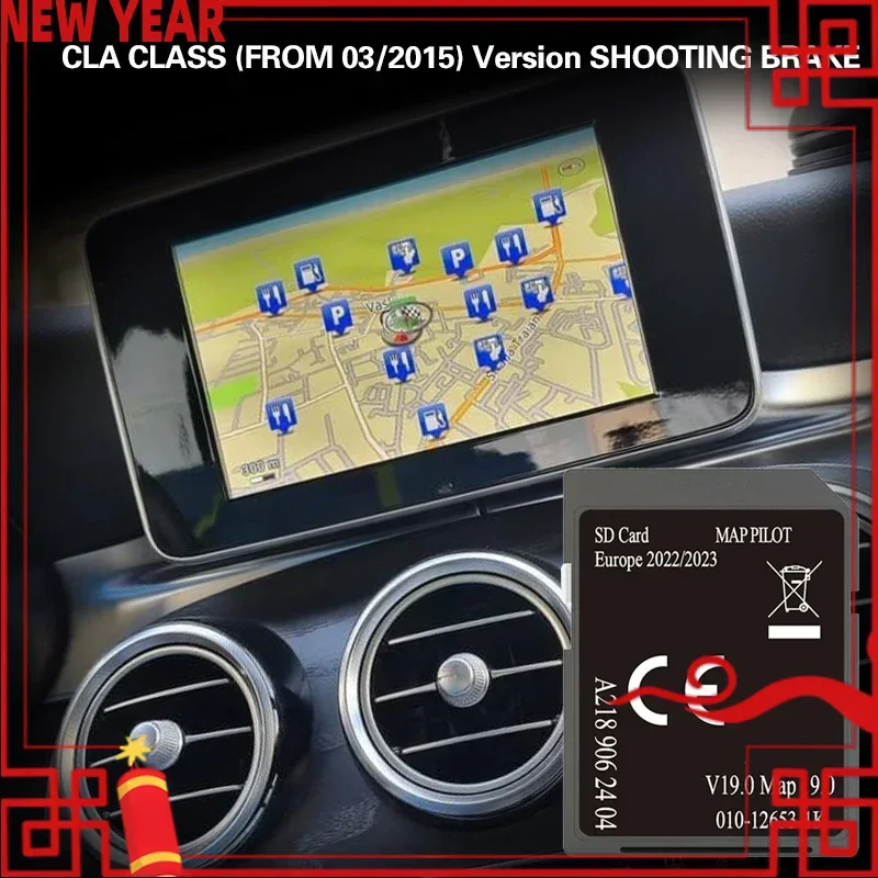 

Suitable With CLA CLASS (FROM 03/2015) Version SHOOTING BRAKE Navigation 32GB Card SD