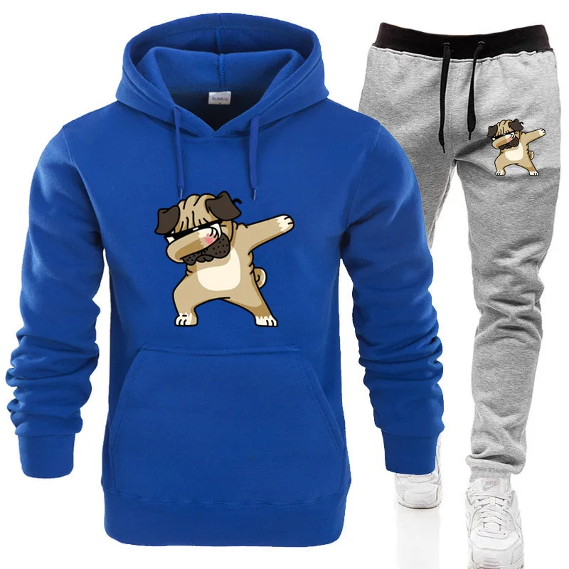 Men\'s Hoodie Set Autumn Winter New Classical Luxury  Pants High Quality Casual Two Pieces Set