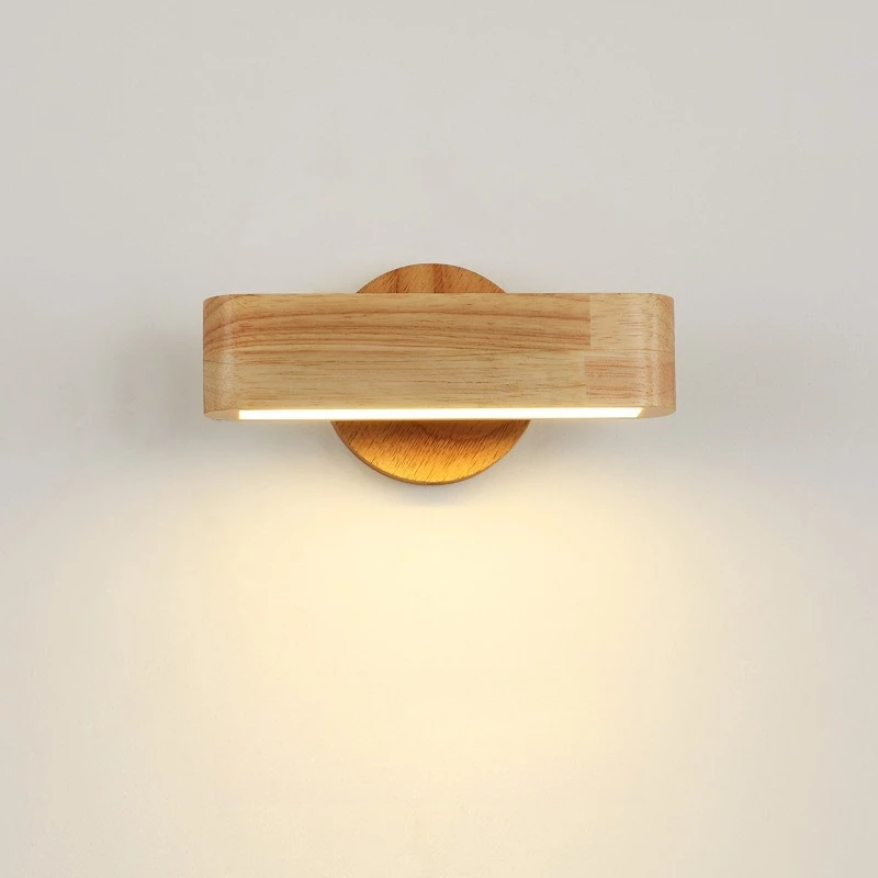 

Modern Nordic LED Wood Wall Lights for Bedroom Living Room Bedside Night Lighting 110V 220V Home Decoration Wall Lamp Luminaires