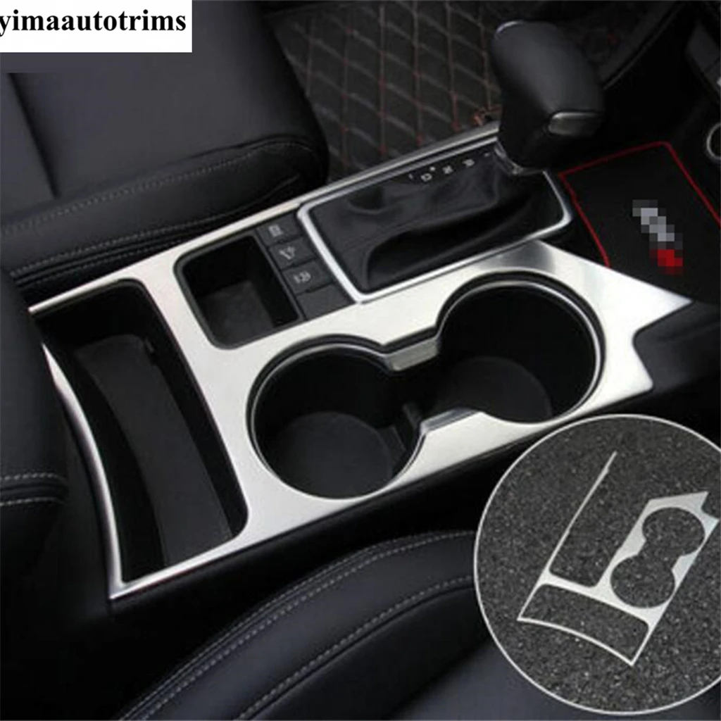 Automatic Model Central Control Water Cup Holder Frame Panel Decor Cover Trim For KIA Sportage 2016 - 2021 Accessories Interior