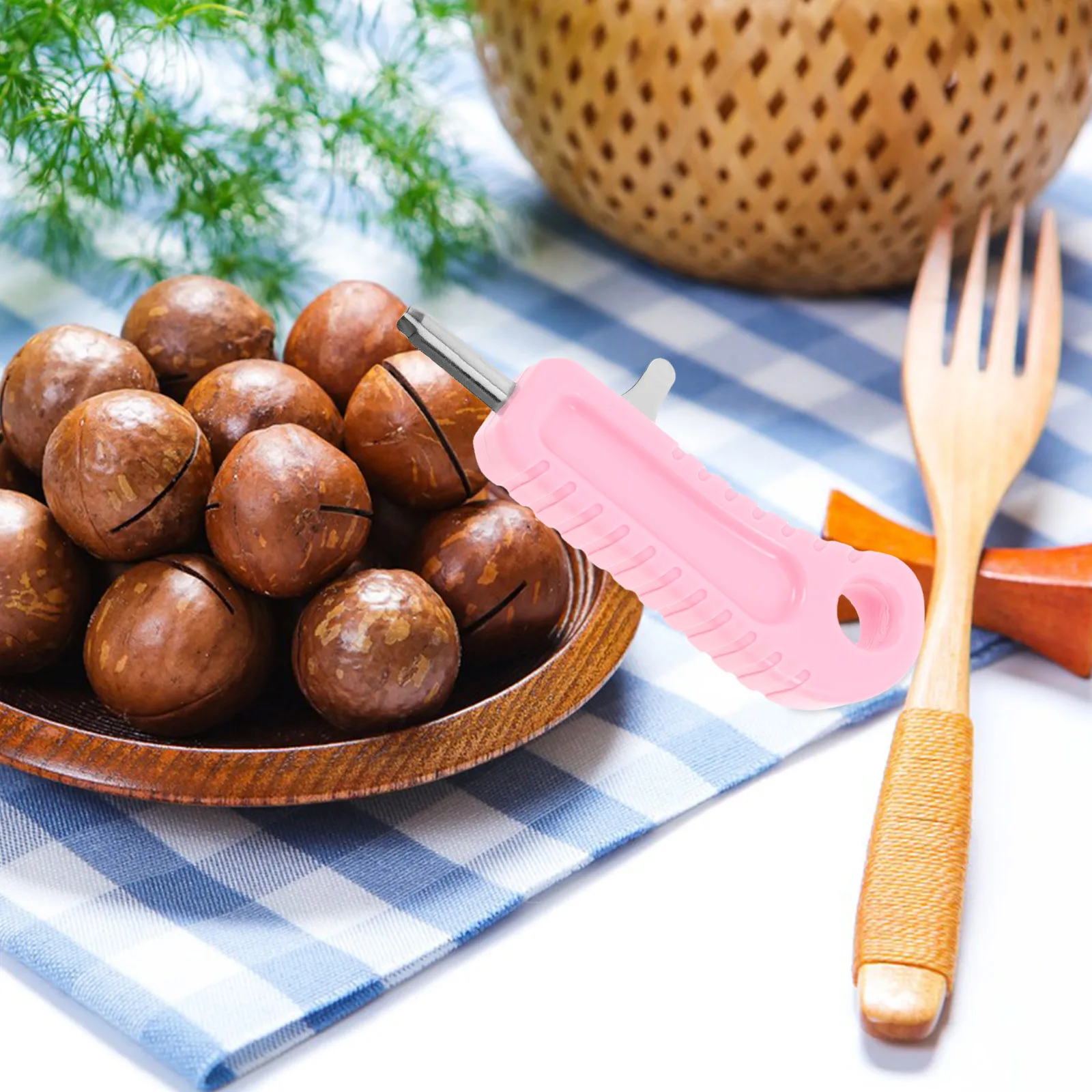 

Nut Cracker Tool for Macadamia Pecan Walnut and Peanut Efficient Manual Sheller Compact Design for Home Camping Kitchen