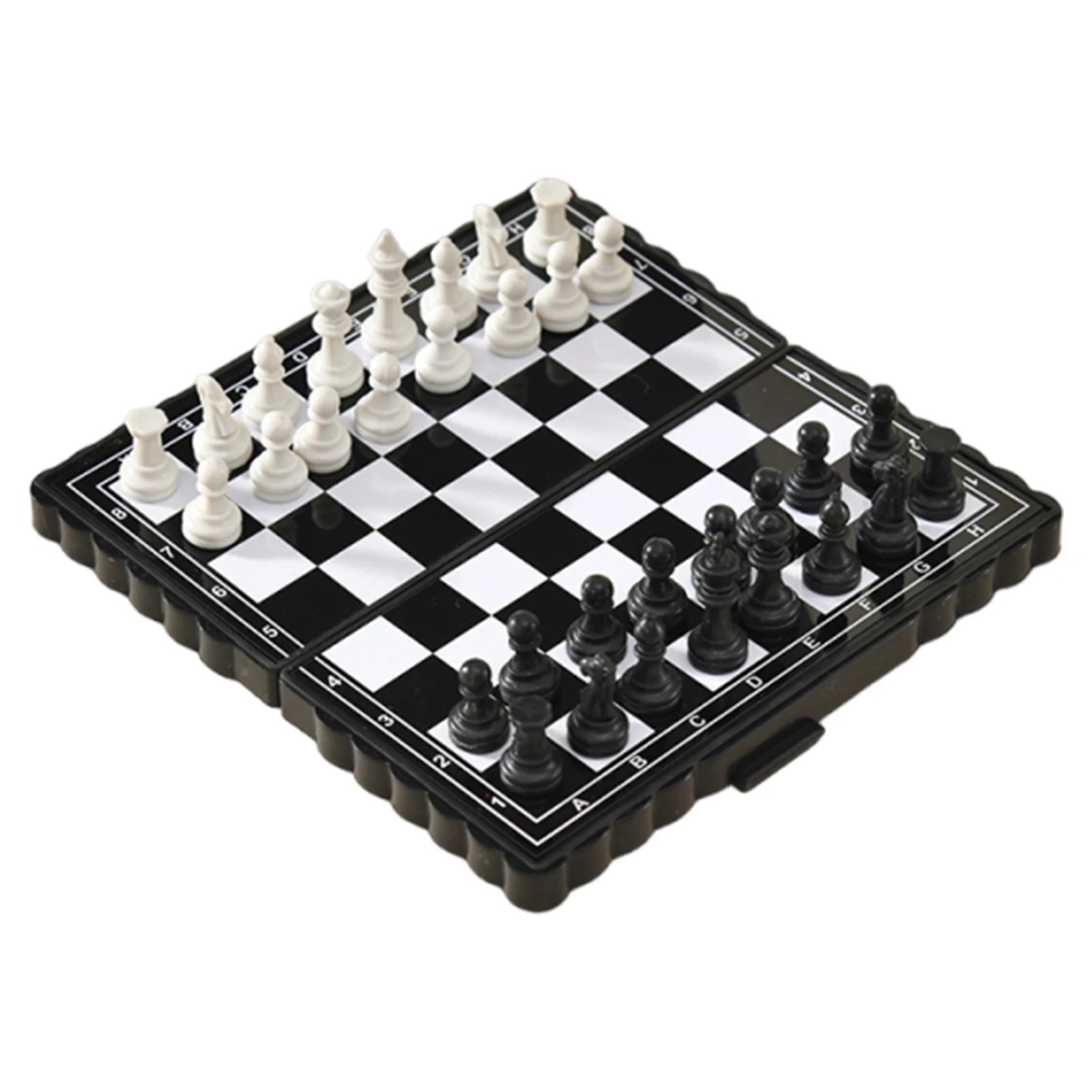 Lehrreiches Brettspiel Wiederverwendbares Magnetisches Schachbrett-Set Faltbares Internationales Schachspiel für Outdoor-Reisen Camping Unterhaltung