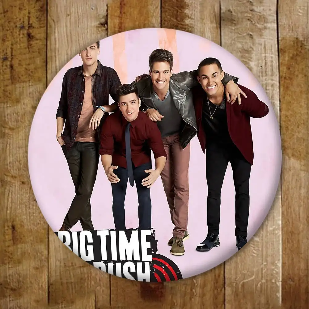 الدراما التلفزيونية B-Big Time Rush شارات الإبداعية صفيح لينة زر دبابيس الحيوان أيقونة بروش التلبيب على ظهره