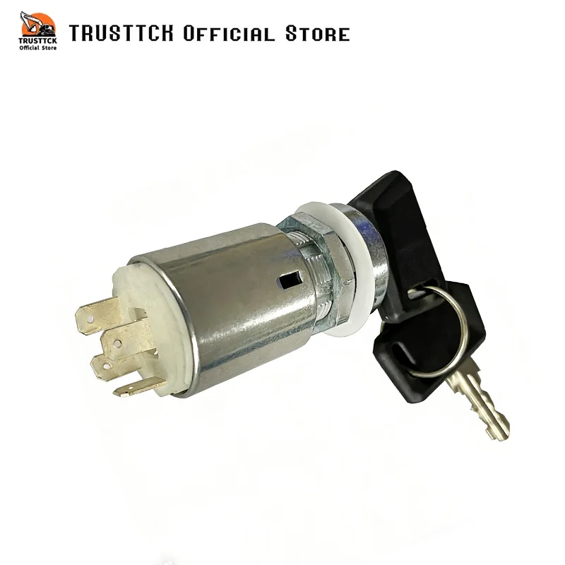 Aftermarket Ignition Switch 4 Position Off/Accessory/Ignition/Start, 22mm Diameter Panel Hole for 0-351-05