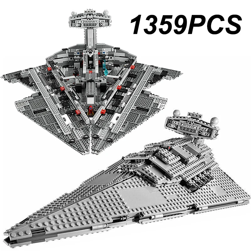 1359PCS Space Imperial Star Destroyer Bausteine Wars Raumschiff Kampfflugzeug Bau Ziegel Spielzeug