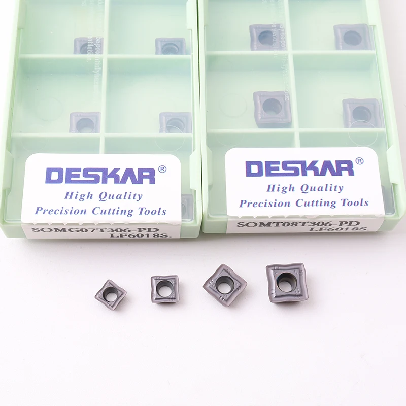 10pcs Deskar SOMT050204 SOMT060204 SOMT07T306 SOMT08T306 PD LF6018S Drilling Inserts