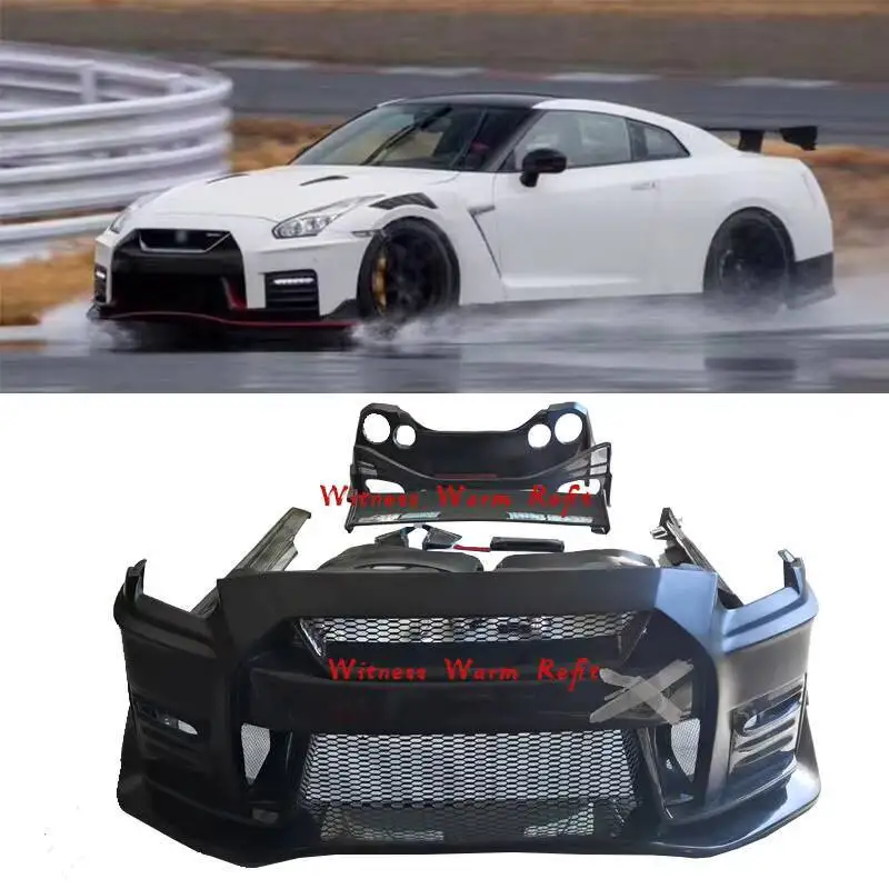 Pare-choc avant et arrière en fibre de carbone pour Nissan R35, kit de carrosserie de voiture de 2e génération pour Gtr Nismo Style