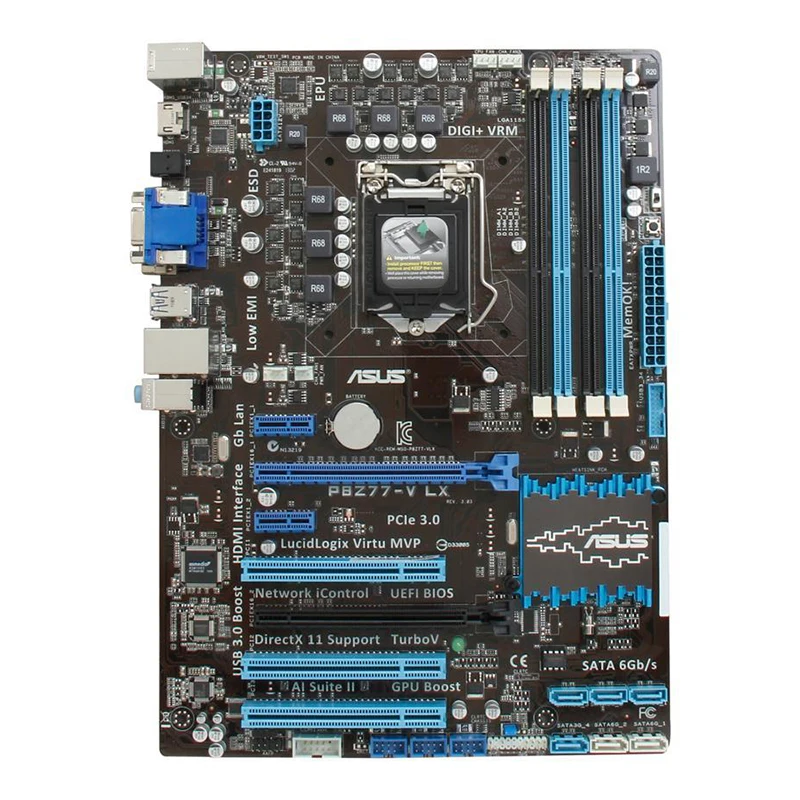Placa Base ASUS P8Z77-V LX LGA 1155 Intel Z77 HDMI SATA 6Gb/s USB 3.0 ATX Intel