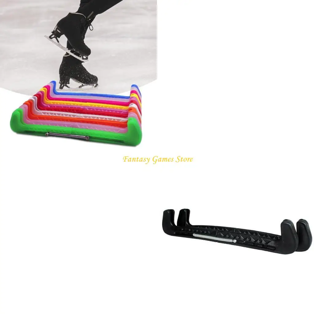 

Ice Skate Guard Ice Skating Protector Ice Skate Blade Cover Hockey Skates Blade Guards with Adjustable Spring for Hockey