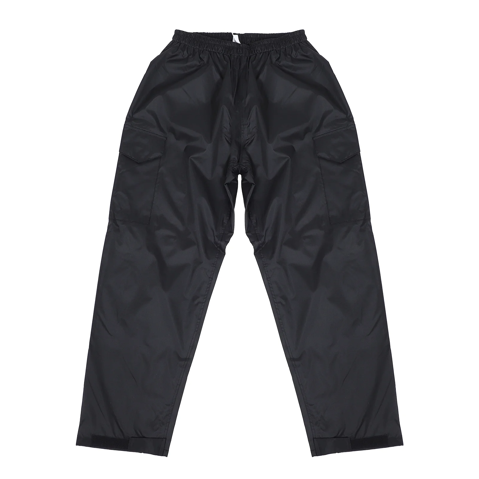 Double Layer Rain Pants Double-layer Outdoor Fishing Trousers Adult Camping Sweatpants with Pocket Waterproof