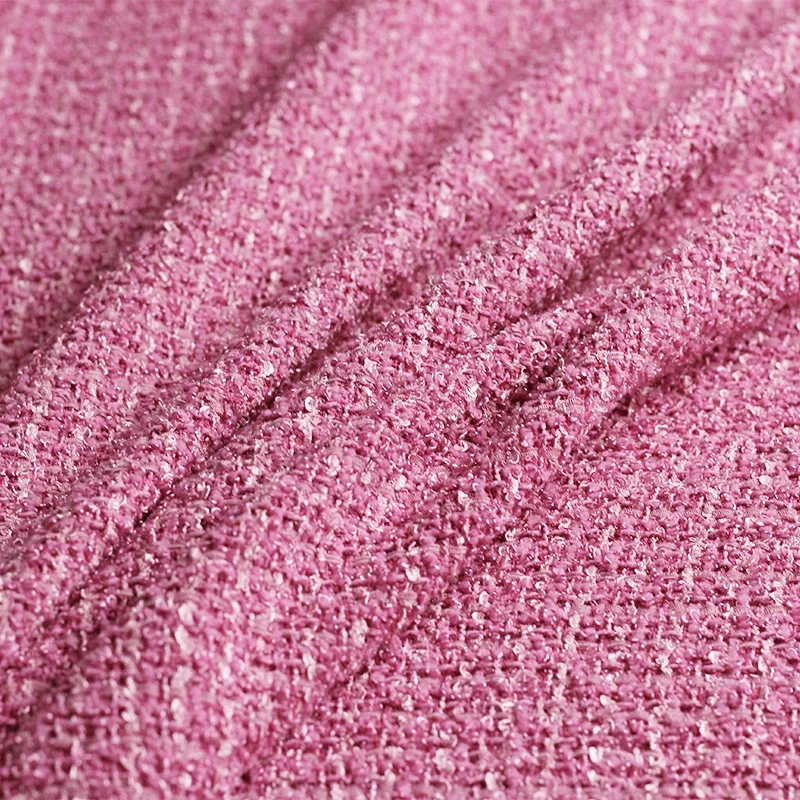 Redraspberry 148cm fushia pink tweed fabrics Garment Material spring women coat skirt suits DIY sewing cloth tailor Freeshipping