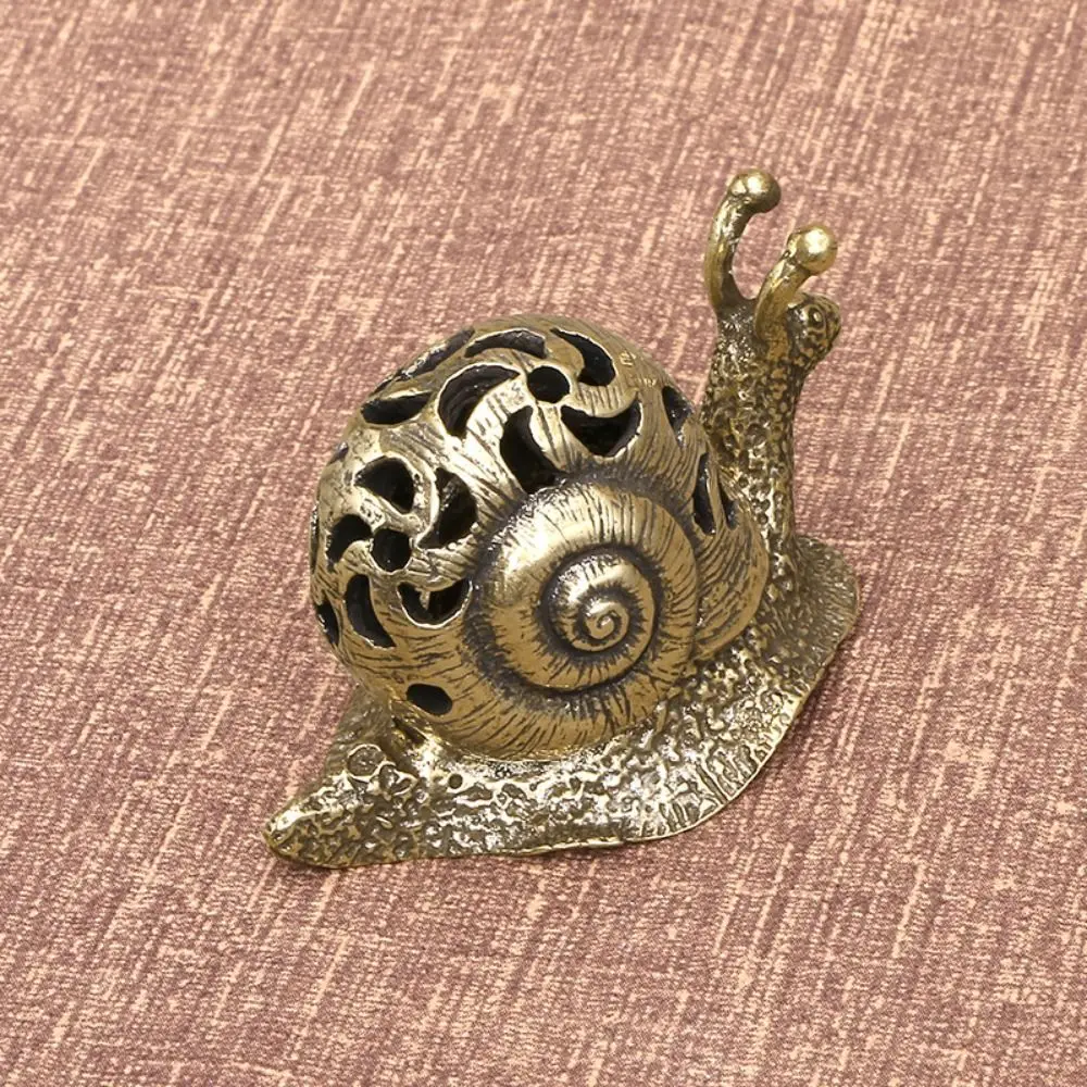 Durable Mini Snail Incense Seat Figurine Craft Snail Small Ornaments Vintage Snail Tea Pet Home Decor