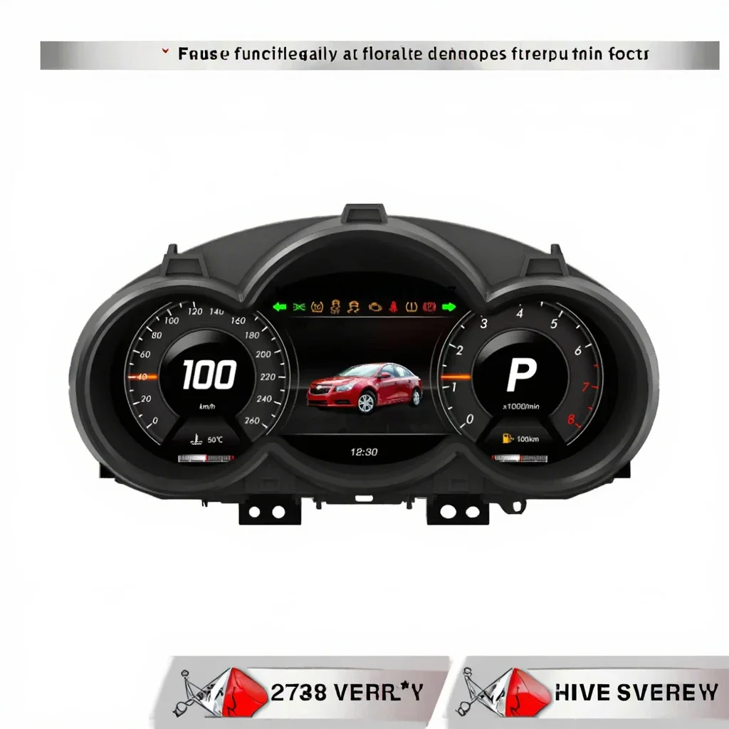 

YLA 2009-2014 Cruze Digital Cluster LCD Instrument Panel Supports Wireless Carplay Interior Accessories