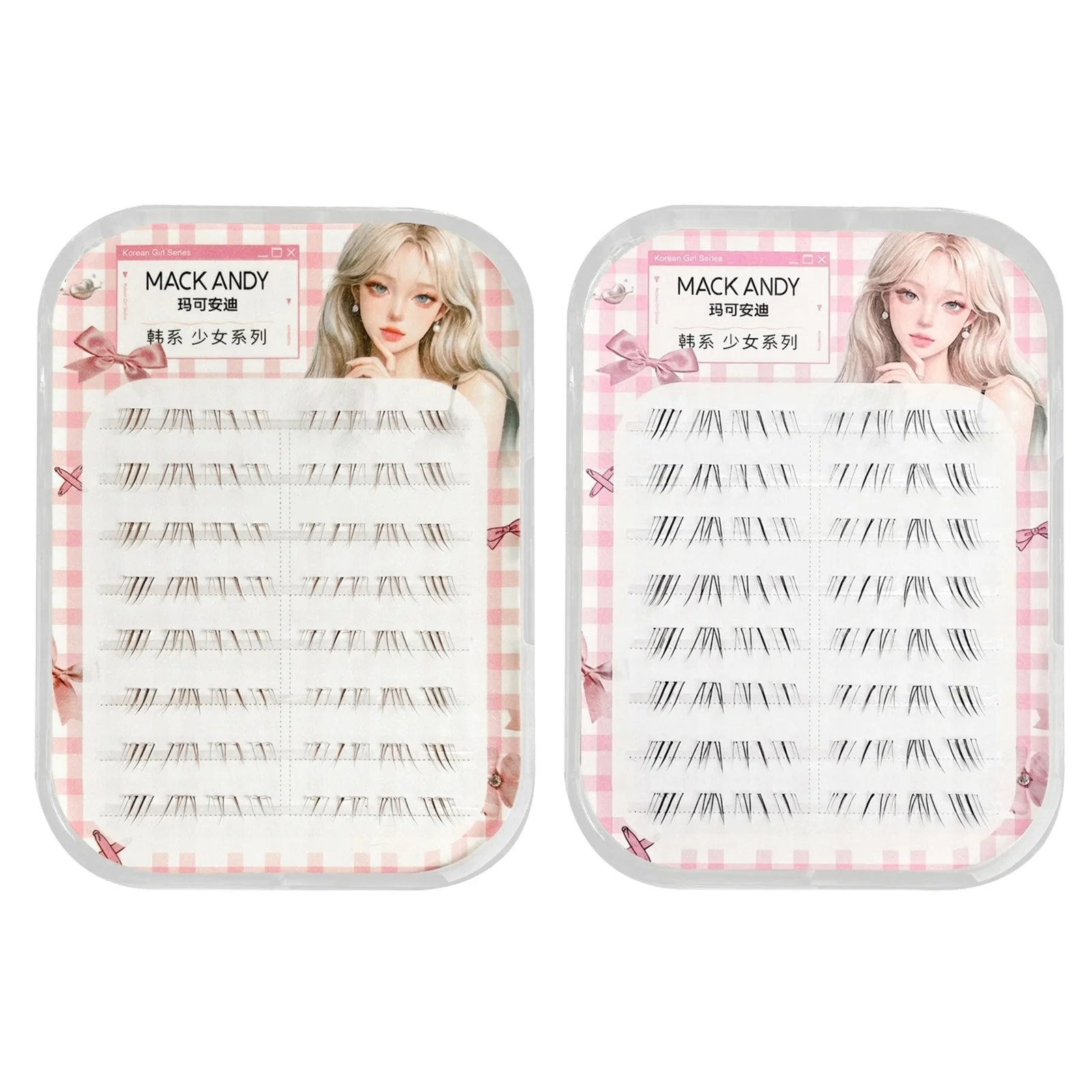 Eyelash Extension No 8 - 8줄 만화풍 속눈썹 연장, 머메이드 스타일,