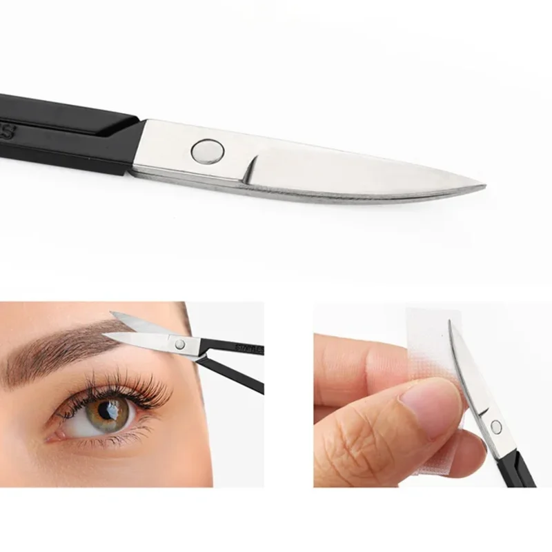 SENSE LASHES Stainless Steel Eyebrow Scissors Small Scissors for Men and Women for Grooming Mustache Beard Eyelashes Nose Hair
