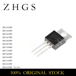 10PCS IRF3205PBF IRF3205 TO-220 IRF3710 IRF3808 IRF4905 IRF5210 IRF5305 IRF8010 IRF3708 IRF1404 IRF1405 IRF1407 IRF2804 IRF2807