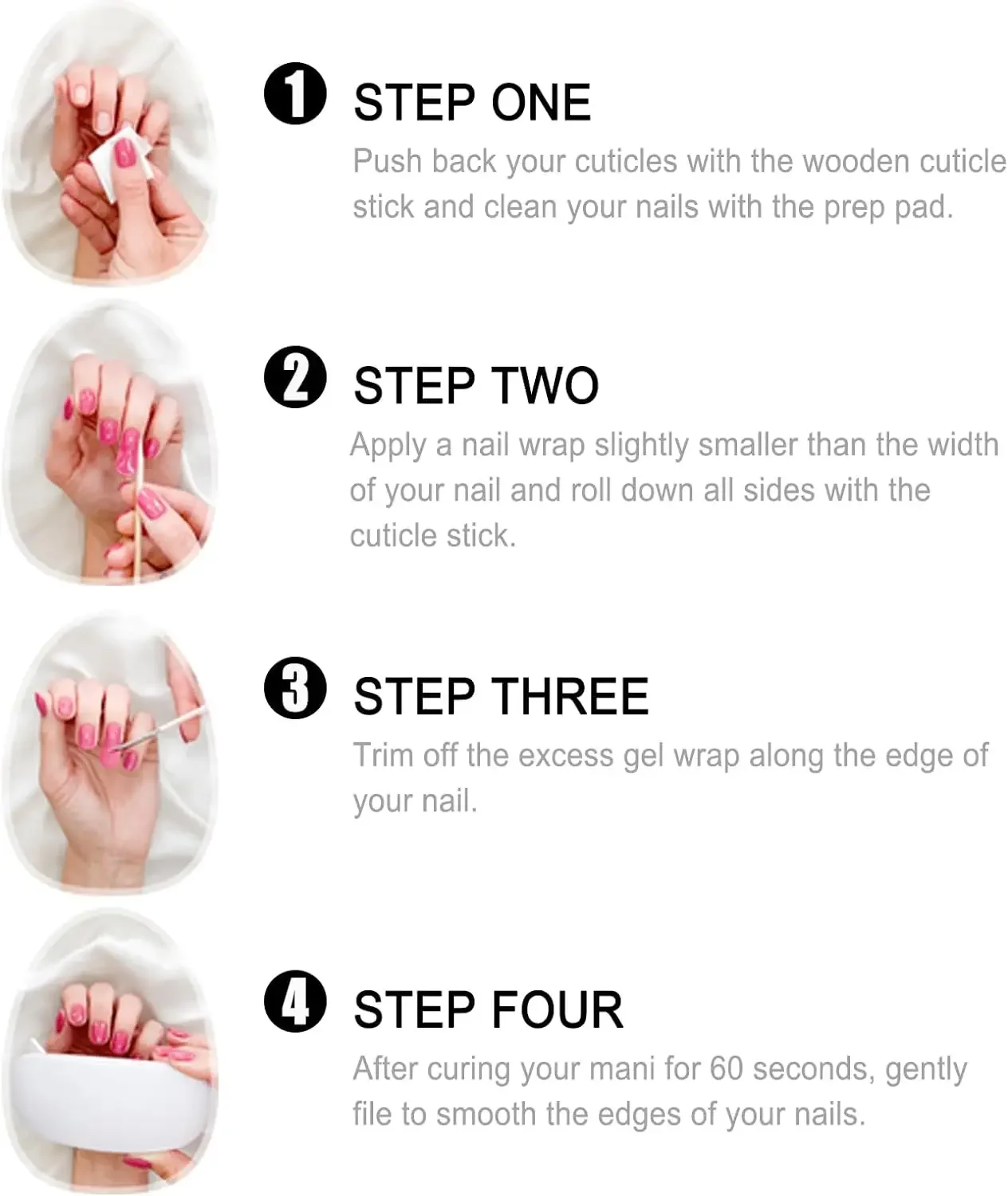 4 szt./zestaw 20 końcówek NG Półutwardzone żelowe paski do paznokci UV z lampą do paznokci Błyszczące naklejki na paznokcie Zestawy do manicure