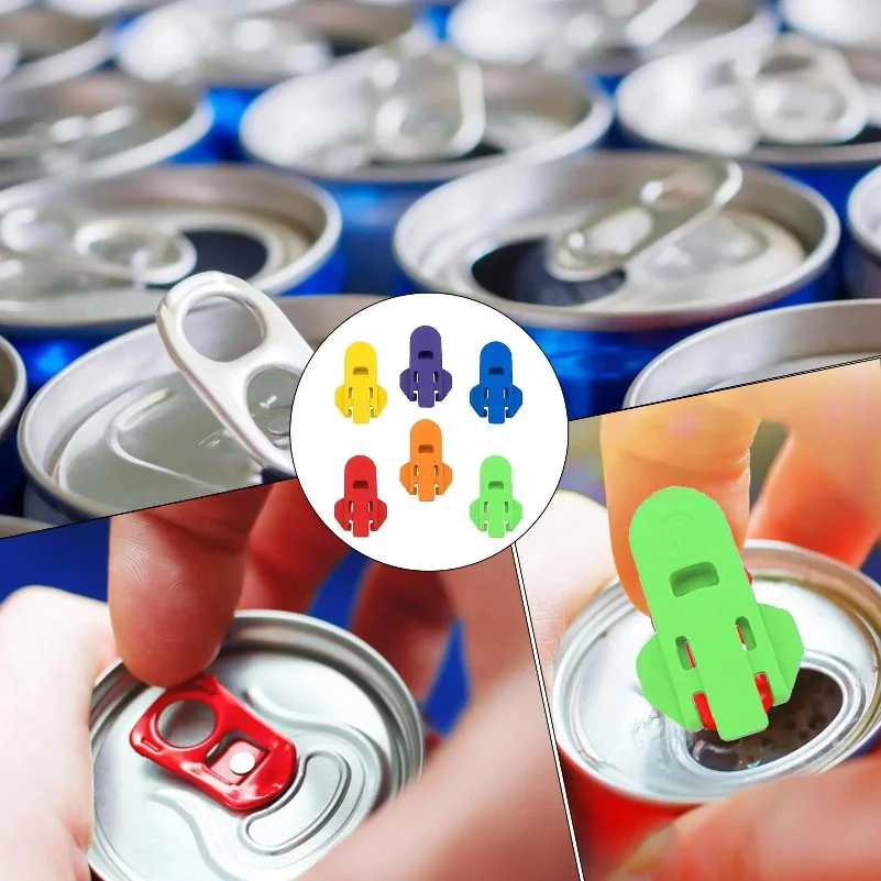 Opener Manual Soda Beer Can Openers Plastic Beverage Can Cover Protector Colorful Can Tab Cover Can Opener Tool