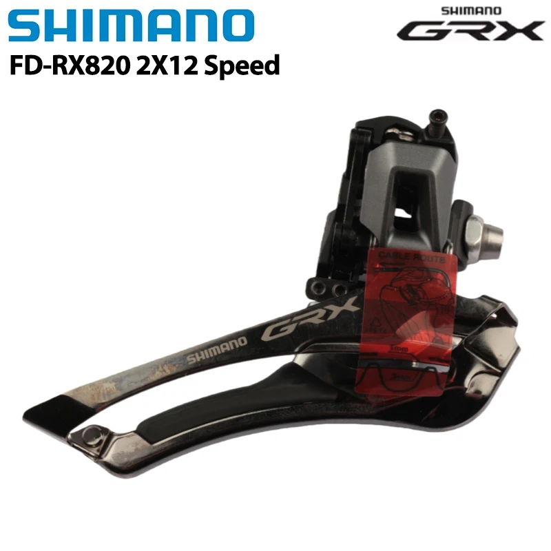 SHIMANO GRX FD-RX820 Front Derailleur 2x12 Speed Brazed-On For Gravel Bike Original Accessories