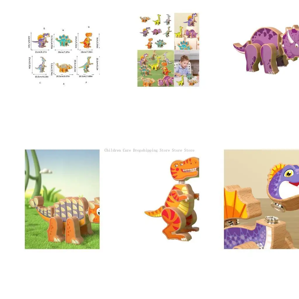 

Dinosaur Take Apart Toy Hand Eye Coordination Builder Set Ages 3-8 Birthday Gift