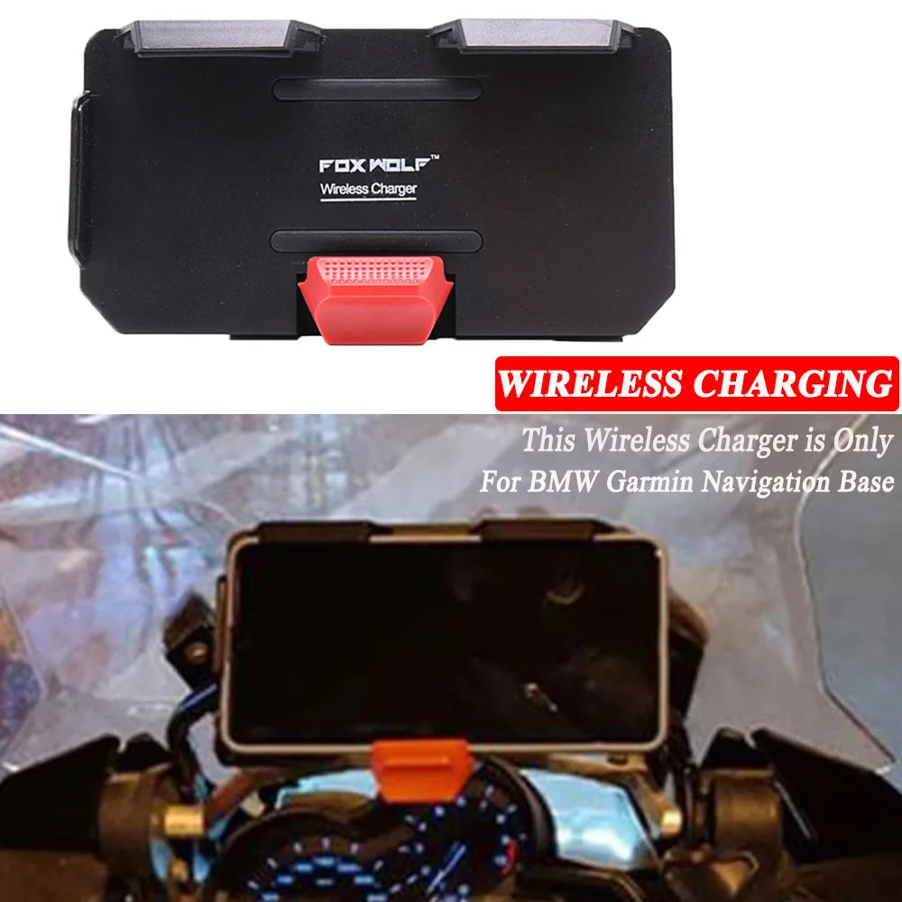 Mobile Phone Motorcycle Navigation Bracket Wireles Charging Support For R1200GS F800GS F700GS R1250GS CRF 1000L F85200GS ADV