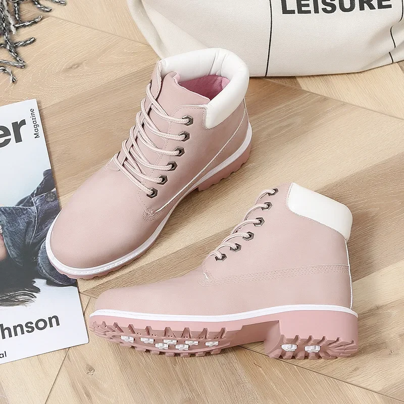 Winter Boots Women Shoes Platform Sneakers Woman Snow Boots Women\'s Lace-up Ankle Boot Casual Shoes Fashion Botas Mujer