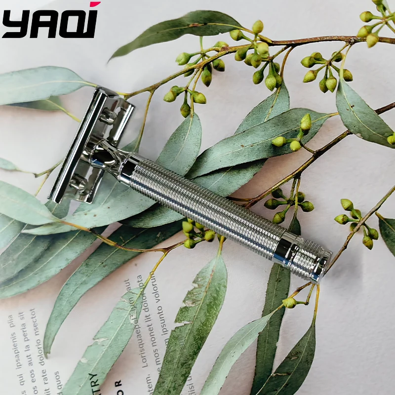 

2026 New Arrival！Yaqi Lightweight Floating Stainless Steel Safety Razor 0.75mm Blade Gap for Smooth Shaving