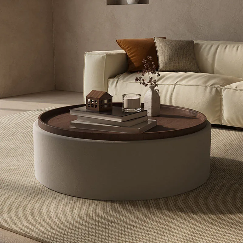 Round Decoration Coffee Table Small Aesthetic Designer Industrial Clear Side Table Space Saving Cheap Meubles Home Furniture
