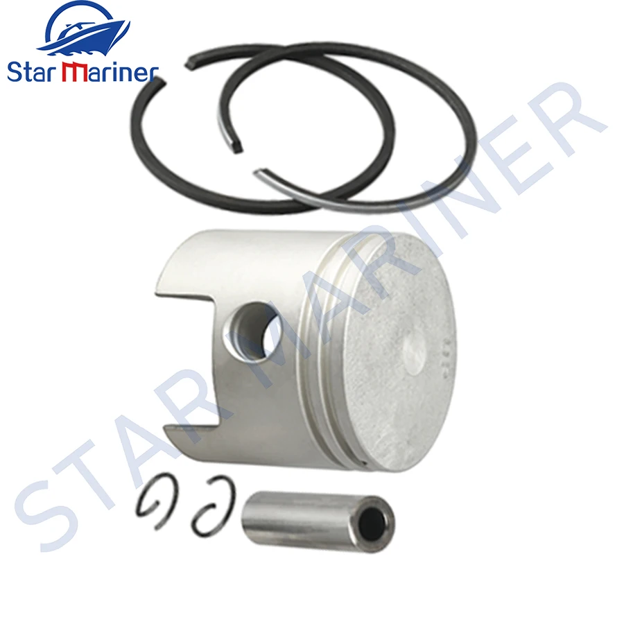 Outboard Engine Parts Piston Kit 677-11631 647-11610 50MM For Yamaha Outboard Engine 5HP - 8HP Boat Motor Part