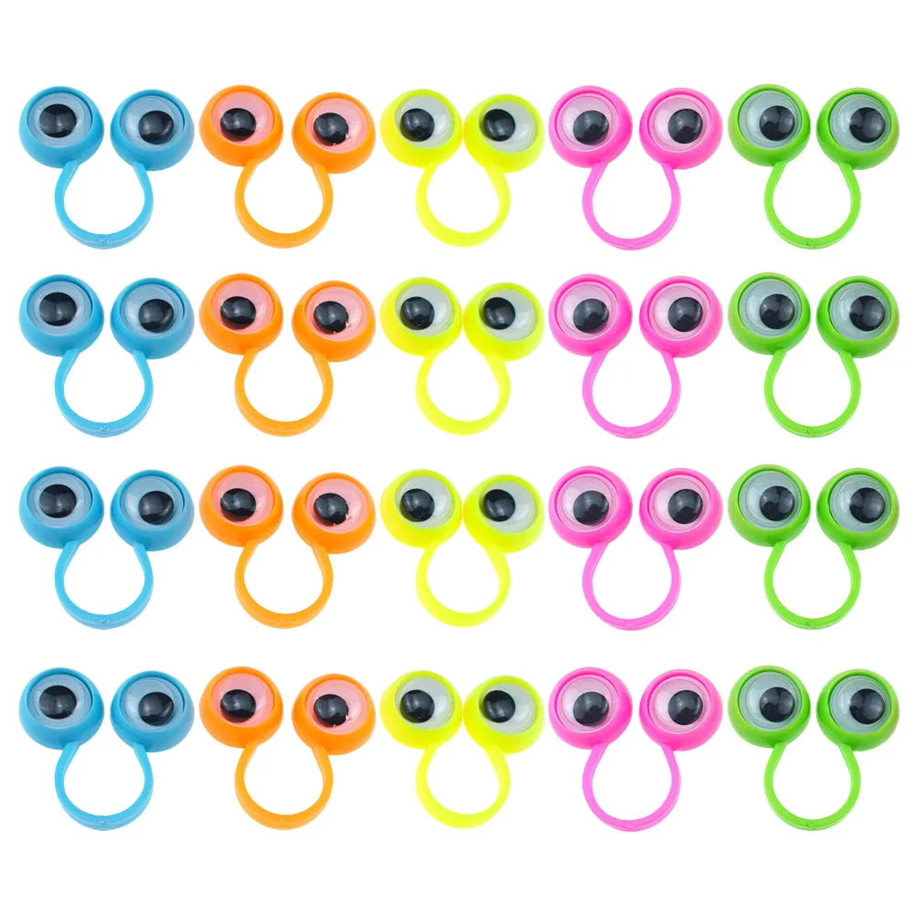 

Eyeball Ring Kids Wiggly Finger Puppet Party Favors Interesting Children Plaything