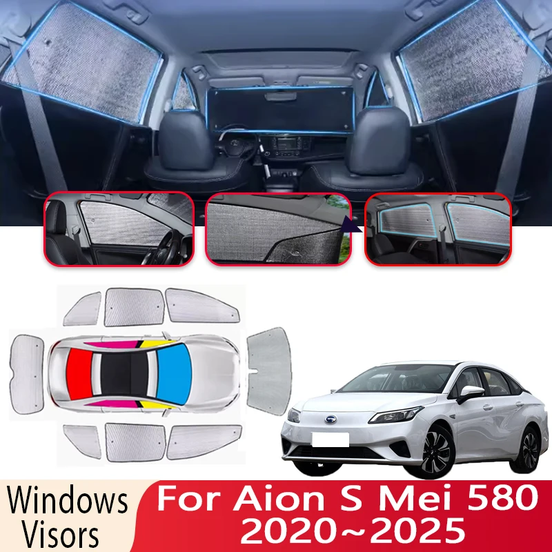 

Car Sun Shade For Aion S Mei 580 2020~2025 2022 2023 Windshield Sunshade Heat Insulation Auto Sun Protection Visor Accessories
